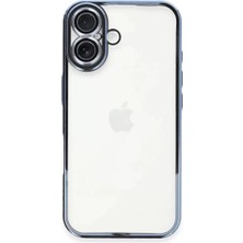 TeknoKapsül Apple Iphone 16 Plus Kılıf Razer Lensli Silikon - Açık Mavi