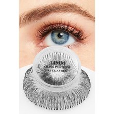 Trendexa Klasik Ekspres Ipli Kirpik 14 Mm, 3 Ip, Hızlı Kirpik - Siyah