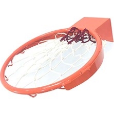Trendexa Standart Kancalı 45 cm Sabit Basketbol Çemberi 4 mm Floş Ip Basketbol Filesi Hediyeli