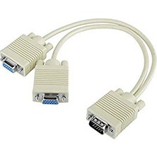 Trendexa SLX-VGA152 VGA To 2 VGA Çoklayıcı Kablosu, Beyaz
