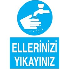 Trendexa Ellerinizi Yıkayınız Uyarı Levhası, Foreks 35X50, TD34