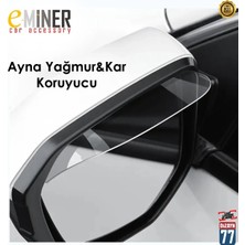 Carada 2 Adet Şeffaf Oto Araç Dış Yan Ayna Yağmur Koruyucu Rüzgarlık
