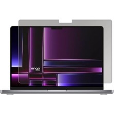 Trendexa Apple Macbook Pro M2 Pro 14.2 Inç ile Uyumlu Hayalet Ekran Koruyucu, Yandan Görünmeyen Anti-Spy Gizlilik (Privacy), 9h Temperli Nano Kırılmaz Esnek Cam 16:10