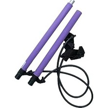 Trendexa Pilates Seti; Pilates Barı 92 Cm, Pilates Lastiği 104 Cm, Mor
