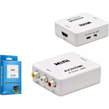 Trendexa HDX1282 Av Girişini HDMI Çıkışına Dönüştüren 1080P Full Hd Çevirici; Beyaz