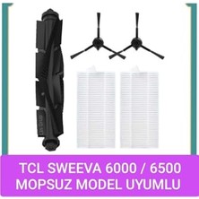 Trendexa Tcl Sweeva 6000 ve 6500 Mopsuz Modeller Uyumlu Yedek Fırça-Filtre Seti