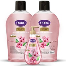 Trendexa Organik Zeytinyağlı Kiraz Çiçeği Sıvı Sabun 1,5+1,5+500 ml