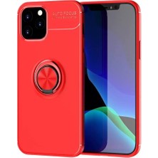 TeknoKapsül Apple Iphone 12 Kılıf Range Yüzüklü Silikon - Kırmızı
