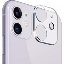 Trendexa iPhone 11 Uyumlu 3D Şeffaf Kamera Lens Koruyucu