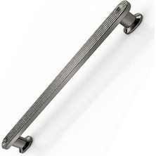 Trendexa Gardrop Mobilya Füme Lüks Çizgili Kulp 224 mm Özen Füme Çekmece Kulp Dolap Çekmece
