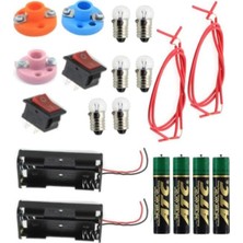 Trendexa Seri ve Paralel Elektrik Devresi 1 Paket Basit Elektrik Devresi Deney Seti Okul Iş Eğitimi Seti