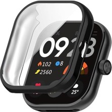 Trendexa Kılıf, Xiaomi Redmi Watch 5 ile Uyumlu Ekranı Tam Kapatan Silikon Yapılı Ekran Koruma Redmi Watch 5 ile Uyumlu Ekran Koruyucu (Siyah)