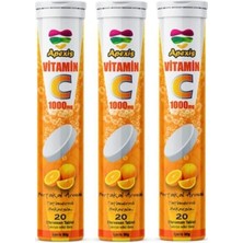 Trendexa 1000 Mg C Vitamini Içeren 20 Efervesan Tablet, 3'lü Paket