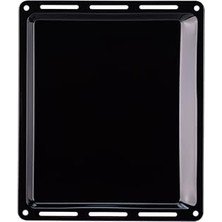 Trendexa Fırın Tepsisi, Ankastre Emaye 44,5X37,5X2 cm Bosch Siemens Beko Arçelik Vestel Profilo Uyumlu Siyah Renk