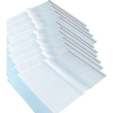Trendexa Defter, Şeffaf Buzlu Hazır Kitap Kaplığı (10'lu Paket) - Geçirmeli Pratik ve Kitap Kılıfı, Okul Ihtiyaçları Için Korumalı Şeffaf Kitap Kabı