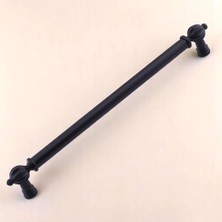 Trendexa Metal Siyah 224 mm Defne Kulp Mobilya Çekmece Dolap Kapak Kulpları Kulb Kulpu Mutfak Dolabı