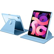 Trendexa iPad Air 4 10.9 ile Uyumlu Şeffaf Dönebilen Kalem Bölmeli Kılıf A2072 A2316 A2324 A2325