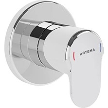Trendexa Root Round A42730 Ankastre Stop Valf, Krom, Sıva Üstü