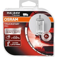 Trendexa 24V H4 75/70W 43T Tırnaklı Ampul Truckstar Pro 64196TSP 64196TSP-HCB