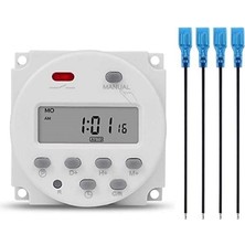 Trendexa Saat, CN101A Programlanabilir Gecikmeli Haftalık 24 Zaman Ayarlı Tetiklemeli 12V Röle Kuluçka