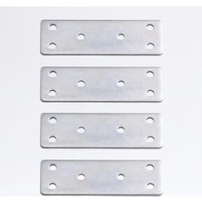 Trendexa 30X90 mm Düz Metal Mobilya Köşe Bağlantı Demiri 4 Adet