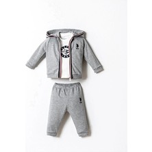 U.s. Polo 3lü Takım USB2875 Gri Melanj