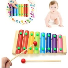 Trendexa 25 cm Ahşap Ksilofon, 8 Nota ve 8 Tuş