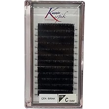 Trendexa Çek Bırak C Kıvrım 13 Numara Tek Boy Kutu 0.05 mm Kirpik