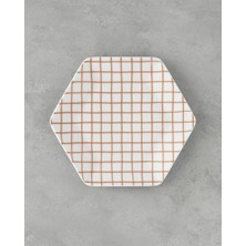 Trendexa Cella Bone Porselen Servis Tabağı, 23 Cm, Turuncu