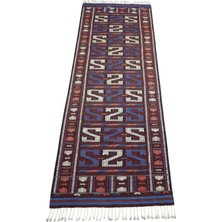 Kilim Antik El Dokuma Yüncü Yörük Balıkesir Cecim Yün Yolluk Kilim 1818 - Yeni - Çok Renkli