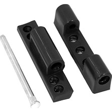 Trendexa Siyah Metal Pvc Pimapen Pencere Menteşesi, 75 mm