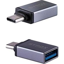 Trendexa Adaptör; Type C USB 3.1 To USB 3.0 Dönüştürücü Otg Çevirici Metal Macbook, iPad Air 2020, iPad Pro, Surface Pro, Xps ve Daha Fazlası ile Uyumlu- USB To USB C Adapter, Up 5gbps