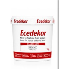 Trendexa Ahşap Dolgu ve Tamir Macunu 1 kg Kova (Beyaz) | Su Bazlı. Hızlı Kuruyan. Zıpparalanabilir ve Cilalanabilir. Sağlığa Zaralı Olmayan Materyaller Içerir