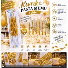 Avcı Parti Dünyası Kıvrımlı 6 Adet Pasta Mumu