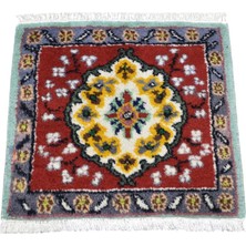 Kilim Antik El Dokuma Kare Köşe Burdur Yün Halı 1851 - Yeni - Çok Renkli