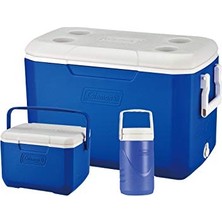 Trendexa Cooler Box Combo 3'lü Set, Poly-Lite 48QT + Performance Serisi 6 Kişilik Cooler, 0,5 L Su Matarası