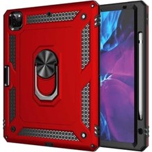 Trendexa iPad Pro 12.9 2020 (4.nesil) ile Uyumlu Stsr Vega Kırmızı Tablet Kapak