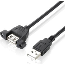 Trendexa Luantic 8748 1.5 Metre USB Dişi Erkek Panel Tipi Data Uzatma Kablosu Parazit Önleyici Filtreli 2XAWG24 2XAWG28 12MBPS Ileetişim Hızı