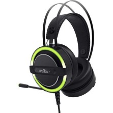 Trendexa 711 Siyah 7.1 Surround Gaming Kulaklık, Neodimyum 50 mm Sürücüler, 112DB Hassas Mikrofon, -43DB Yeşil Led, USB Bağlantı