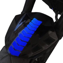 Trendexa Ok Tasarımlı Çamurluk Kask Sticker Reflektif; Floresan, Düz Renkler