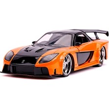 Trendexa 253203058, Hızlı ve Öfkeli Fast & Furious Mazda Rx-7 1:24, Serbest Tekerlek, Die- Cast (Metal), Açılabilir Parçalar (Kaput, Bagaj ve Kapılar)