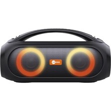 Trendexa DS152 35 cm Büyük Boy Boombox Bluetooth Hoparlör, 36W, Çift 3” Subwoofer, Rgb Aydınlatma, Ipx5 Suya Dayanıklı, Tws Stereo, Powerbank Özellikli