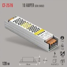 Trendexa Cata CT-2576 10 Amper Slim Şerit LED Trafosu 120 W