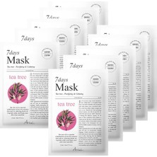 Trendexa 7 Days Çay Ağacı Özlü Karşıt Arındırıcı Vegan Kağıt Maske