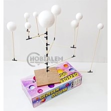 Trendexa Gezegen Sistemi Maketi; 9 Parça, Güneş Sistemi, Eğitici Maket, Model Gezegenler