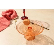 Trendexa Turuncu Ayaklı Tabak, 17 cm