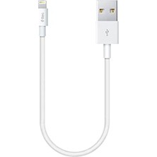 Trendexa iPhone Uyumlu 30 cm Şarj Kablosu, Beyaz, 2DK7512B