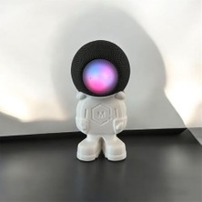 Trendexa Homepod Mini Için Astronot Görünümlü Stand (Bioplastik) (Beyaz)