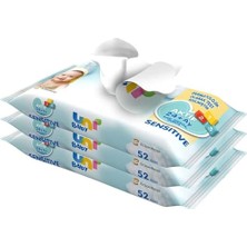 Trendexa Aktif Sensitive Islak Mendil, 3 x 52 (156 Yaprak)