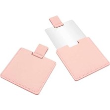 Trendexa Gmn-17 Özel Kılıflı Mini Metal Kare Makyaj Aynası 6 x 6 cm